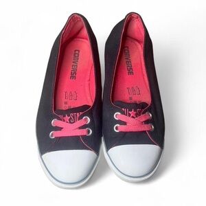 Converse Black and Pink Casual Slip-Ons